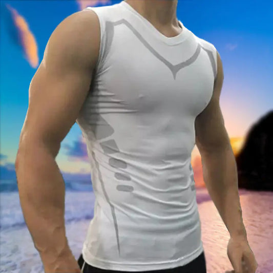 Fitness Tank Top and Compression Training Shirt